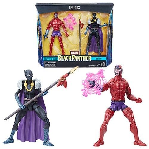 Actual product image Hasbro Black Panther Marvel Legends Shuri and Klaw 6-Inch Action Figures - Toys R Us Exclusive