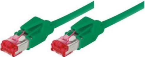 Tecline Cavo patch S/FTP, PiMF, Cat 6, verde, 0,3 m senza alogeni, con cavo Draka e spine Hirose TM21 (S/FTP, CAT6, 0.30 m)