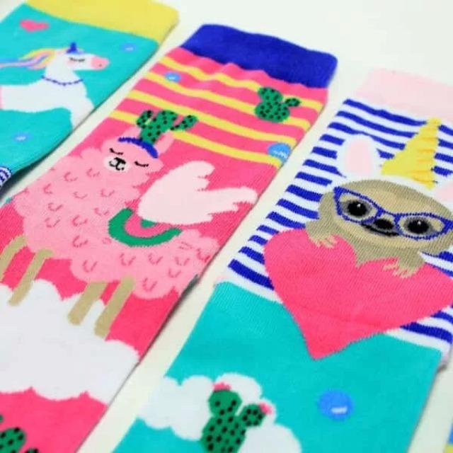 Produktbild United Oddsocks Llama V Unicorn (3er Pack, 37 - 42)
