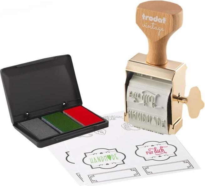 Actual product image Trodat Motifs stamp vintage