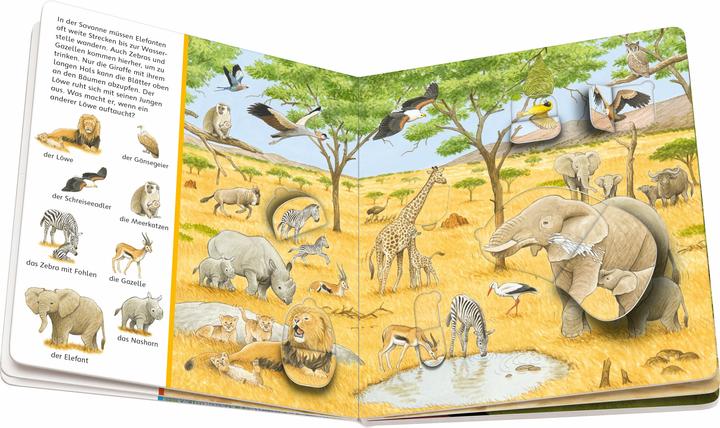 Image du produit Ravensburger Mon livre d'objets cachés : Les animaux et leurs enfants (Allemand)