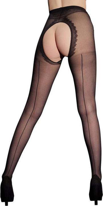 Produktbild Cottelli Collection Strumpfhose Ouvert, Mit Ziernaht (5)