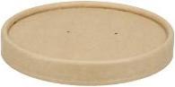 Produktbild Multi Paplåg Verive Ø 116 mm til soup-to-go baeger papir/PLA Brun,4 ps x 25 stk/krt