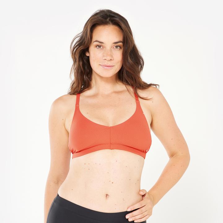 Image du produit Nabaiji Haut de maillot de bain brassière texturée natation Femme - Lila simy terracotta (XL)