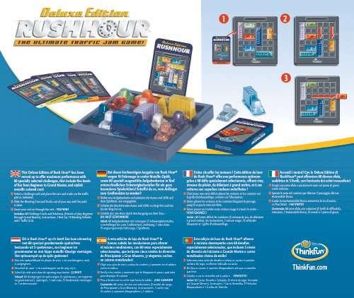 Image du produit Thinkfun Rush Hour Deluxe jeu de réflexion (Allemand)