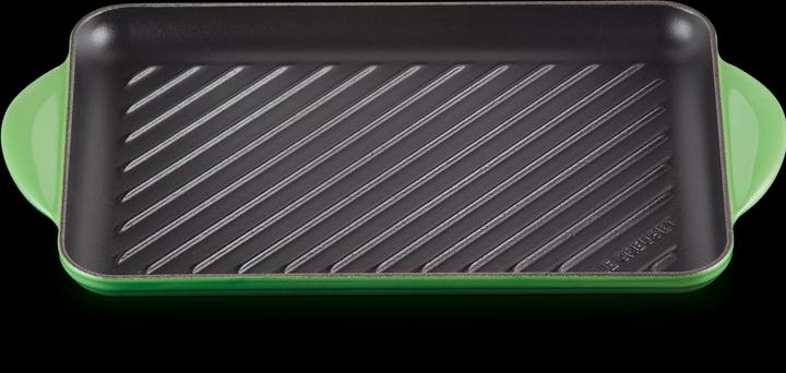 Image du produit Le Creuset Poêle à griller rectangulaire Trad. 32x22cm bambou vert