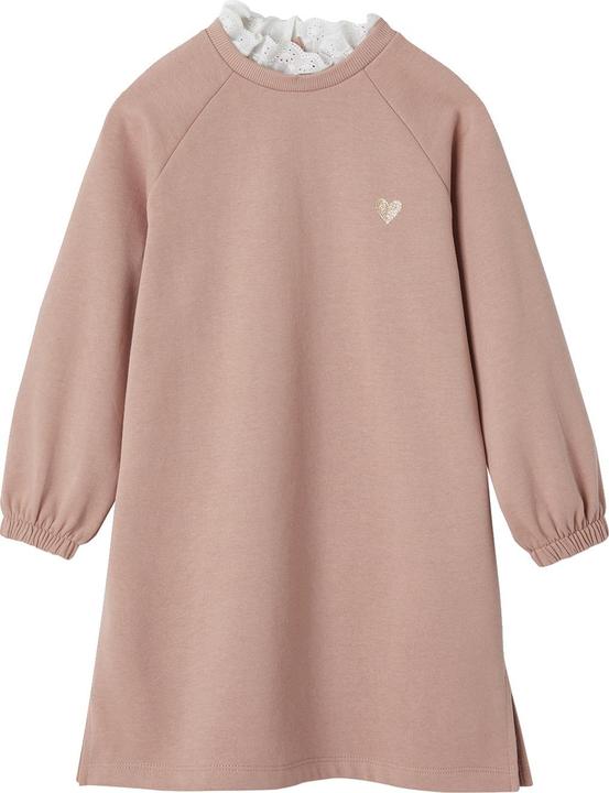 Produktbild Vertbaudet Mädchen Sweatkleid mit Lochstickerei am Kragen (86)