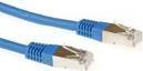 Actual product image Blue 5 meter LSZH SFTP CAT6A patch cable with RJ45 connectors. Cat6a s/ftp lszh blue 5.00m (S/FTP, CAT6a, 5 m)