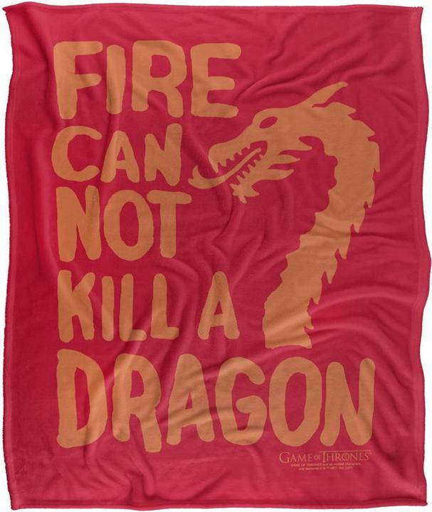 Game of Thrones Decke Fire Cannot Kill A Dragon (152 x 127 cm)