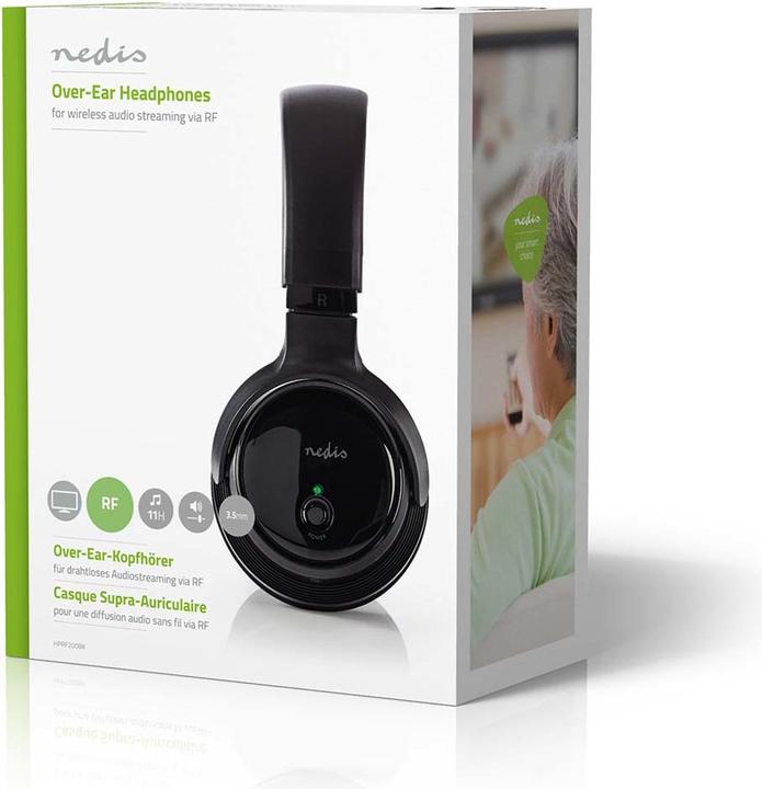 Image du produit Nedis HPRF200BK (pas de réduction du bruit, 11 h, Sans fil)