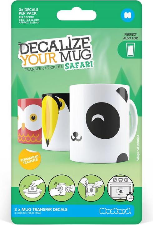 Image du produit Mustard Décalcomanies - Decalize Your Mug, Safari