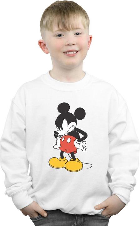 Actual product image Disney Boys Mickey Mouse Angry Look Down Sweatshirt (128)