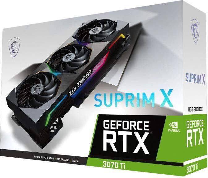 Actual product image MSI GeForce RTX 3070 Ti SUPRIM X 8G (8 GB)