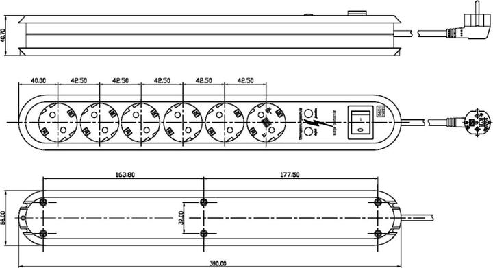 Produktbild Bachmann Smart (6 x, CEE 7/3, 1.50 m)
