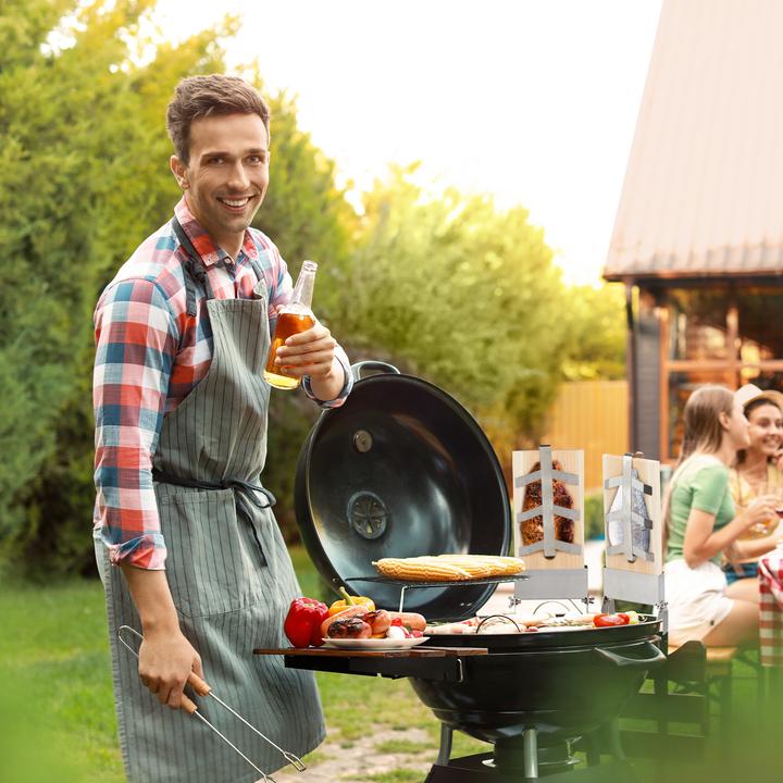 Actual product image Relaxdays Flame Salmon Board