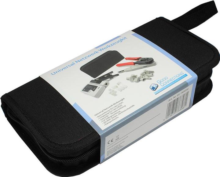 Immagine prodotto Good Connections Kit di attrezzi di rete universale 15,20cm (6") 1, incl. 20x spine RJ45/gommini antipiega, ® (Attrezzi)
