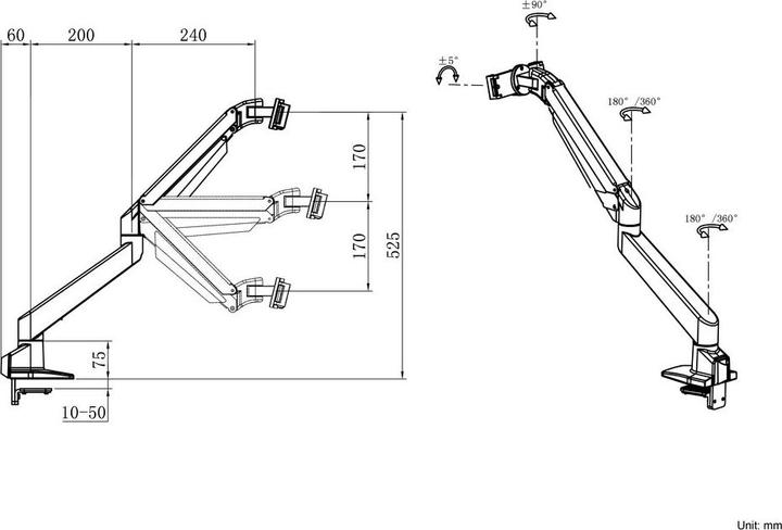 Actual product image Multibrackets Monitorhalter mit Gasfeder für iMac 24" (Table)