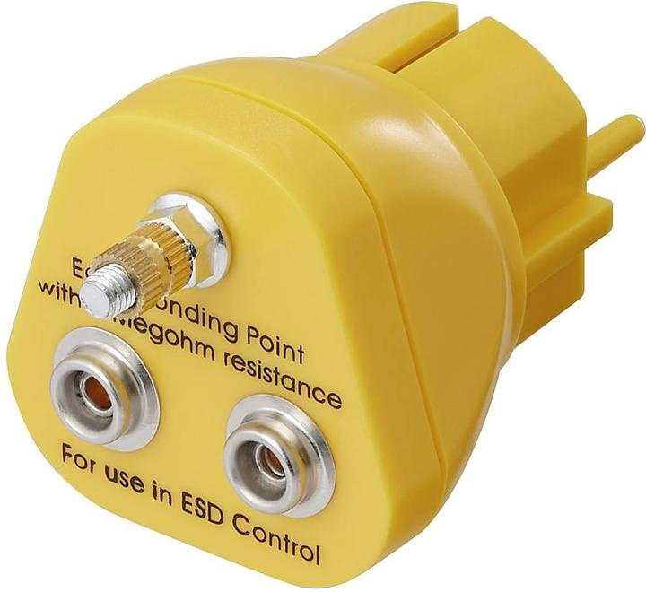 Actual product image Tru Components Earthing plug M5 connection, 2x push-button connection 10 mm