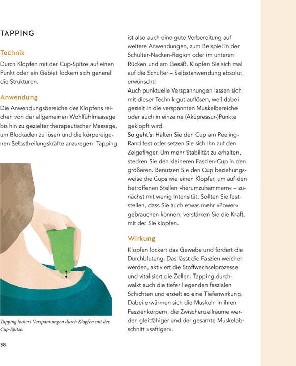 Produktbild Cupping - Die neue Methode zum Lösen der Faszien (Deutsch, Miriam Wessels, Heike Oellerich, 2018)