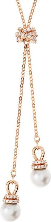 Produktbild Swarovski Originally Y Halskette Weiss Roségold (Swarovski Metall, 42 - 47 cm)