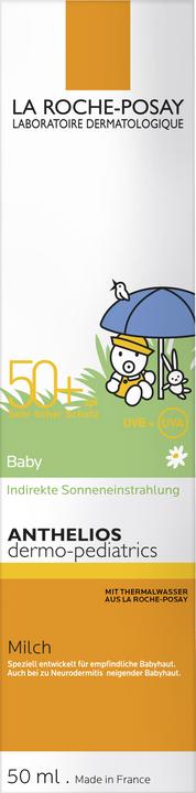 Image du produit La Roche Posay Anthelios Crème Solaire en Lait Bébé Dermo-Pediatrics Sans Parfum (Lait solaire, SPF 50+, 50 ml, 86 g)