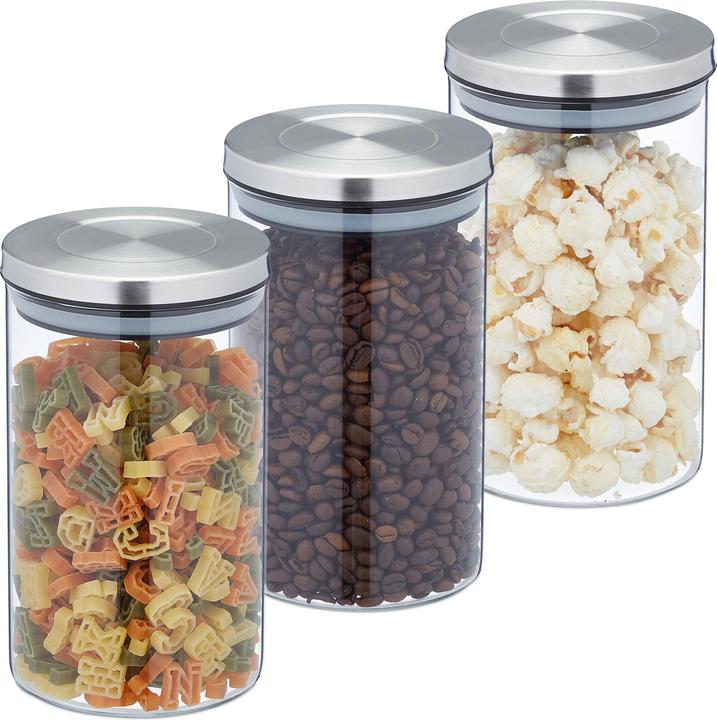 Image du produit Relaxdays 3x verre de réserve (0.80 l)