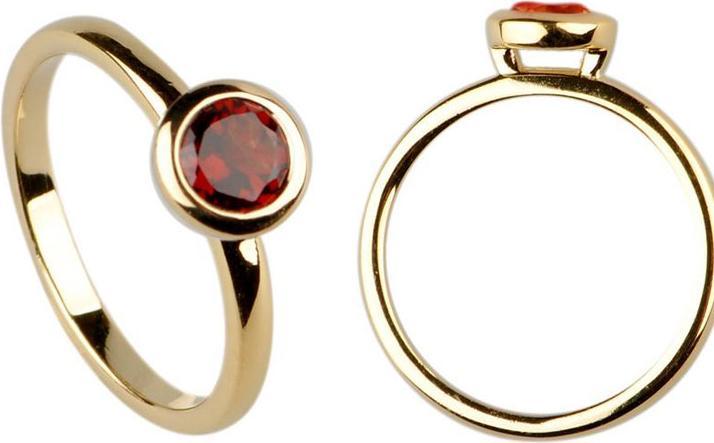 Produktbild Natsumi Schmuck Ring Silber 925 vergoldet Garant (58, 925 Silber)