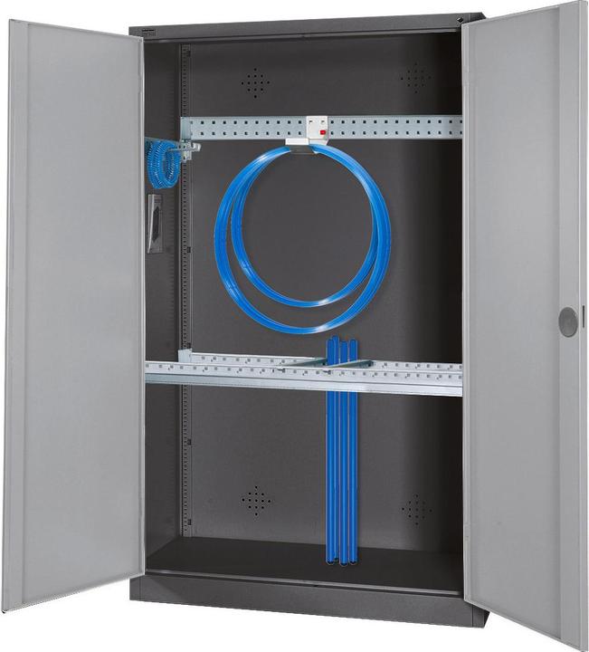 Produktbild C+P Modul-Sportgeräteschrank mit Grundausstattung (HxBxT: 195x120x50 cm, mit Vollblech-Flügeltüren)