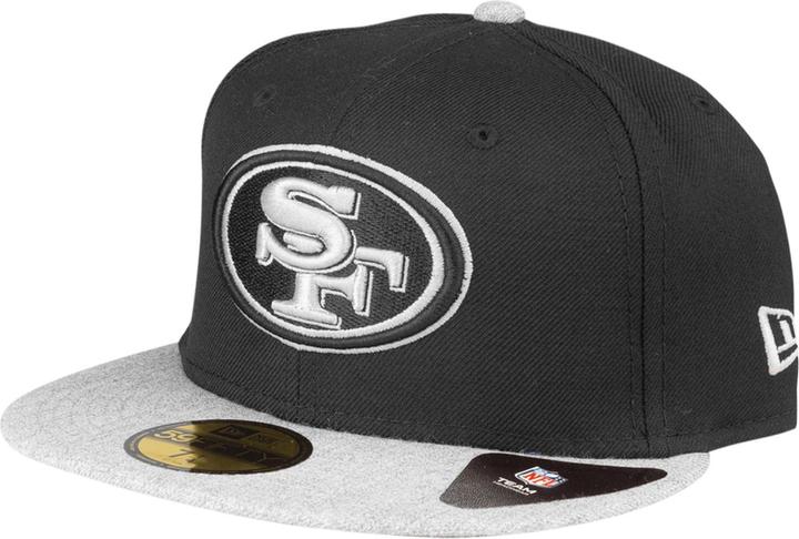 Actual product image New Era 59Fifty Cap HEATHER BLACK San Francisco 49ers 6 7/8 (6 7/8)