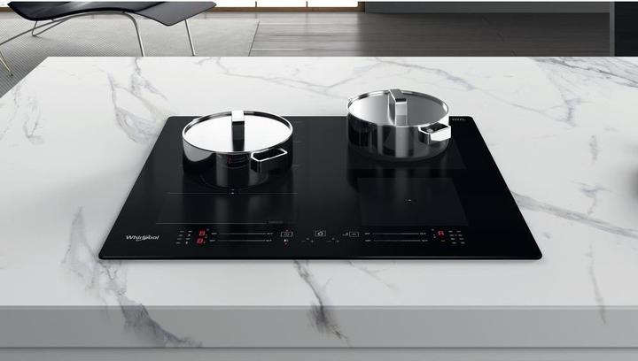 Actual product image Whirlpool induction hob WF S7560 NE 60 cm, 1 FlexiSlide, Booster, Black