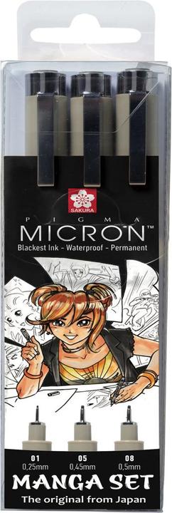Produktbild Sakura Pigma Micron (Black, 3 x)