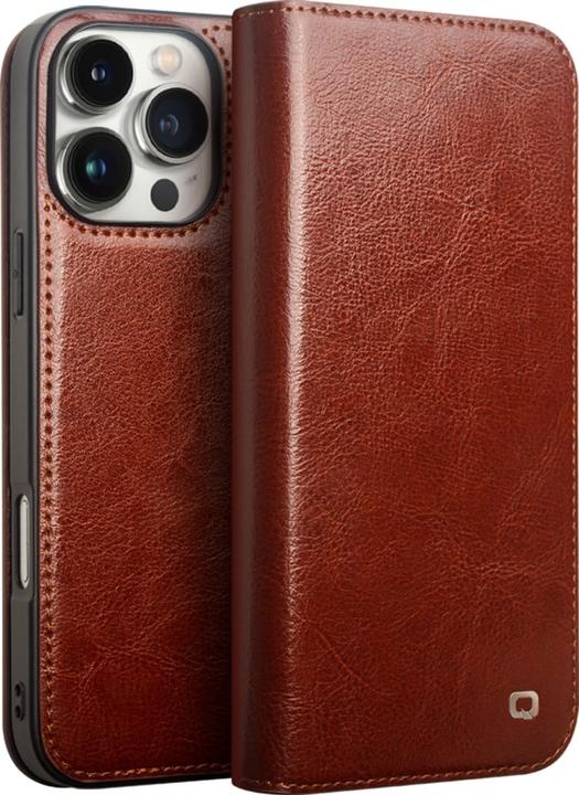 Immagine prodotto QiAlino Fourre Flip cuir véritable (Apple iPhone 16 Pro Max)