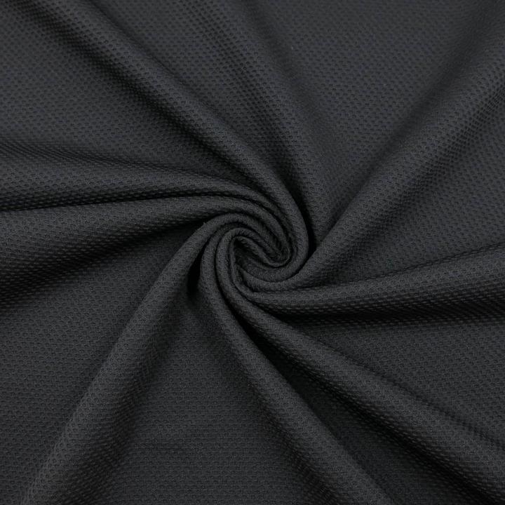 Image du produit Stoffrestposten Gaufrette - noir - quantité minimale de vente : 1 mètre