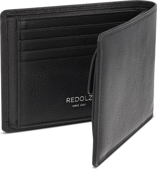 Image du produit Redolz Leather Essentials Portefeuille en cuir avec protection RFID 12 cm