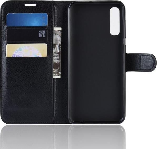 Actual product image MU Classic Litchi Leather Bookcover Series (Samsung Galaxy A30s, Samsung Galaxy A50, Samsung Galaxy A50s)