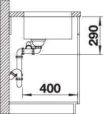 Actual product image Blanco Andano 340/180-U (Undermount sink, 44 cm, 58.50 cm)
