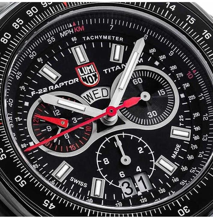 Image du produit Luminox XA.9272 F-22 Raptor (Chronographe, Swiss Made, Montre pilote, 44 mm)