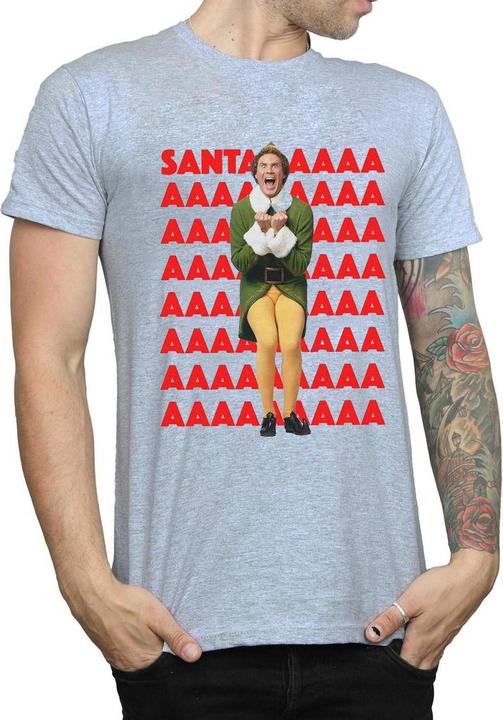 Immagine prodotto Elf Buddy Santa Scream Maglietta Uomo (XXL)