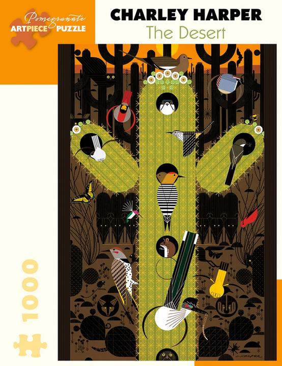 Produktbild Puzzle 1000 pieces Charley Harper - The Desert (1000 Teile)