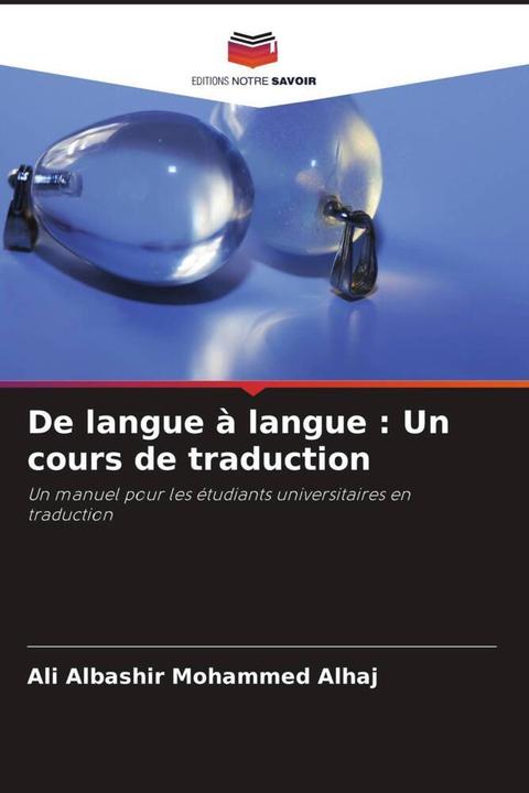 Actual product image De langue à langue : Un cours de traduction (German, Ali Albashir Mohammed Alhaj, 2022)