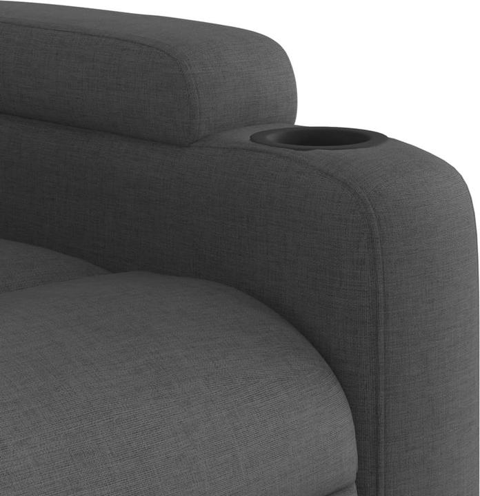 Immagine prodotto VidaXL Sedia da massaggio in tessuto grigio scuro,Colore: Grigio scuro, Materiale