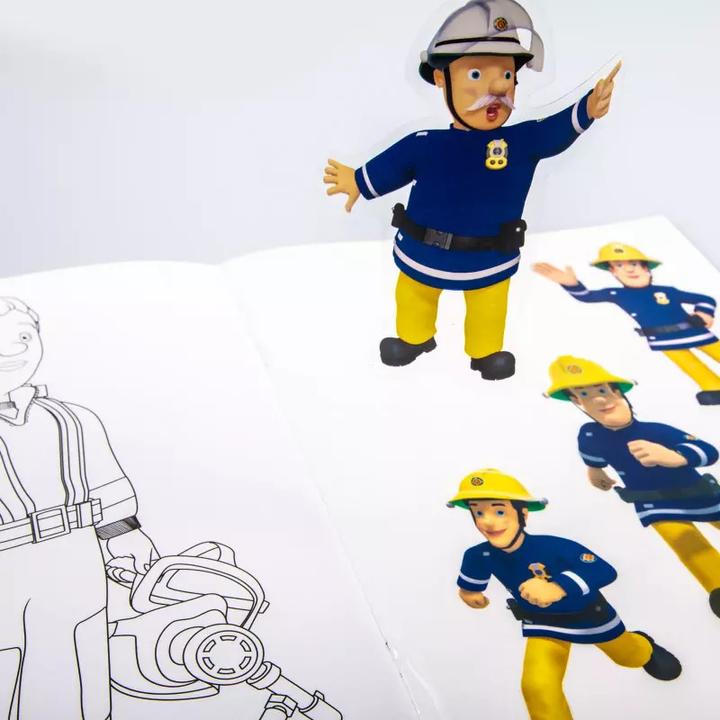 Image du produit Sam le pompier : Livre de coloriage avec autocollants de fenêtre