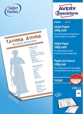 Produktbild Avery Classic Inkjet Papier (100 g/m², 150 x, A4)