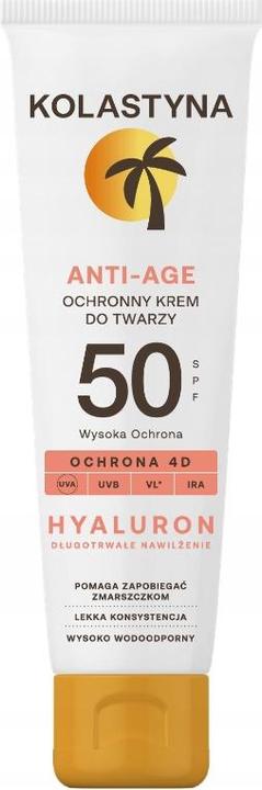 Immagine prodotto Kolastyna Crema solare protettiva anti-età per il viso Spf 50 - 50 Ml (Crema solare viso, SPF 50, 50 ml)