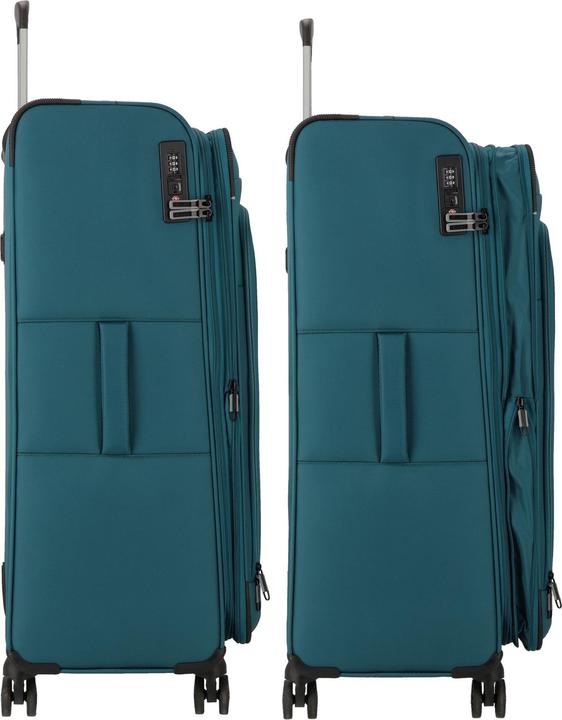 Actual product image D&N Travel Line 9504 4-wheel trolley L 76 cm with expansion fold (102 l, L (90 - 115l))
