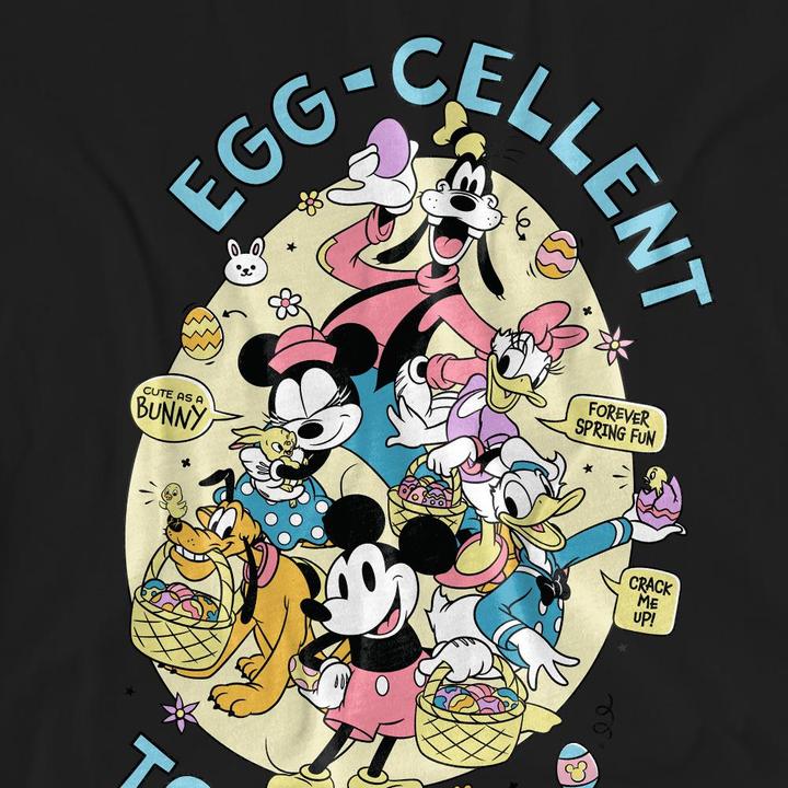 Actual product image Mickey Mouse Unisex Adult Eggcellent Together Easter T-Shirt (L)