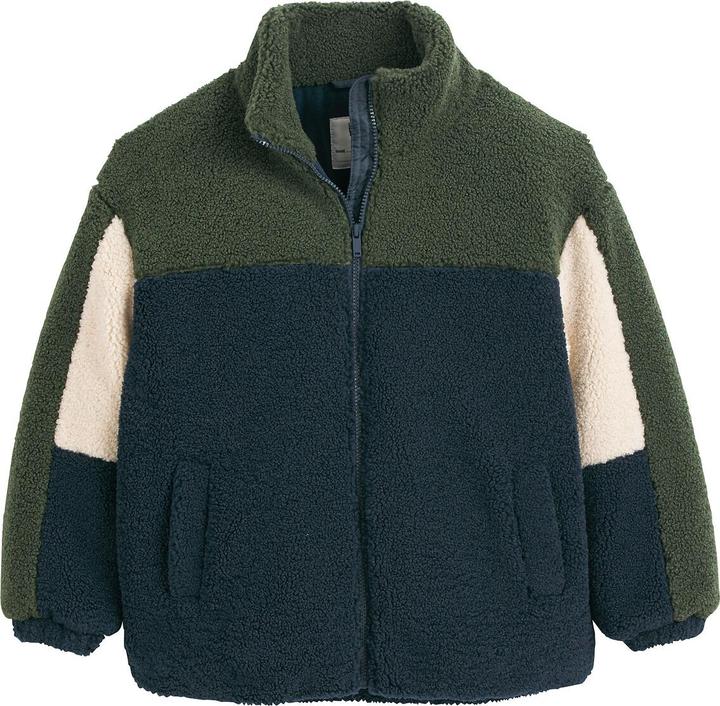La Redoute Collections Sherpa-Jacke mit Reissverschluss und Stehkragen