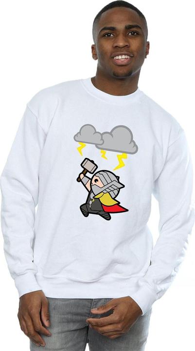 Actual product image Mens Kawaii Thor God Of Thunder Sweatshirt (S)