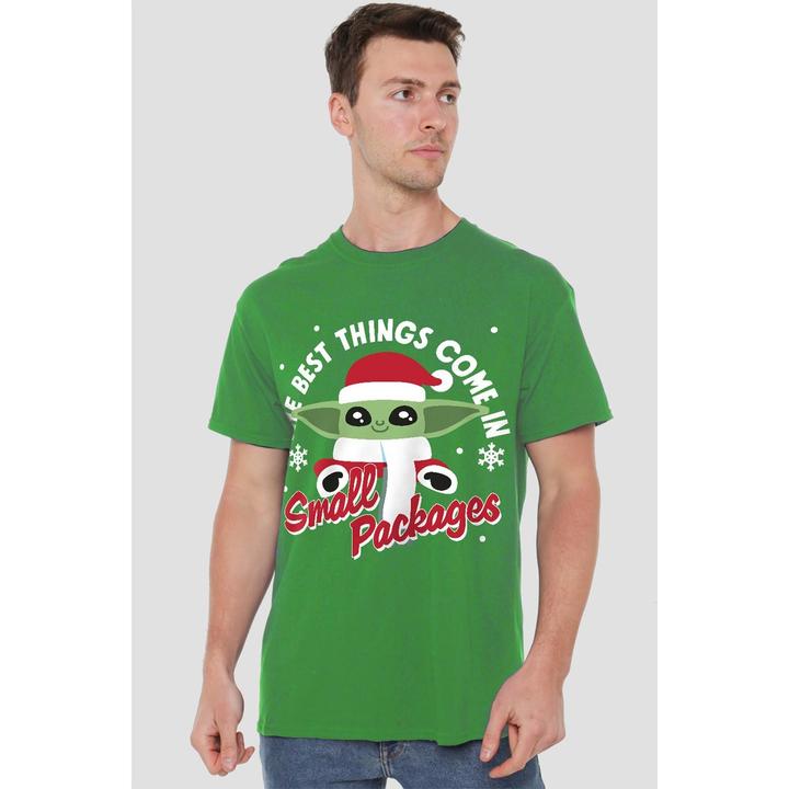 Actual product image Star Wars Mens Grogu Snowflake T-Shirt (M)