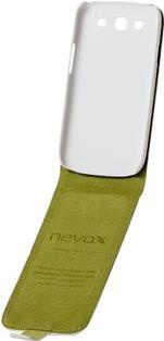 Actual product image Nevox RELINO Case for Samsung Galaxy S3 i9300 i9305 Flip case, white-green, Blister (Samsung Galaxy S3)
